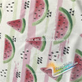 high quality soft print bamboo spandex comfortable blanket velour fabric